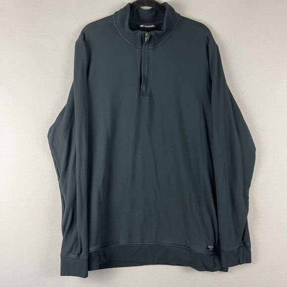 Travis Mathew Other - Travis Mathew Newport 1/4 Zip Pullover Mens XXL 2XL Black Fleece Golf Logo